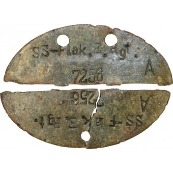 Смертный медальон СС- SS Flak.E.Rgt. Espenlaub militaria